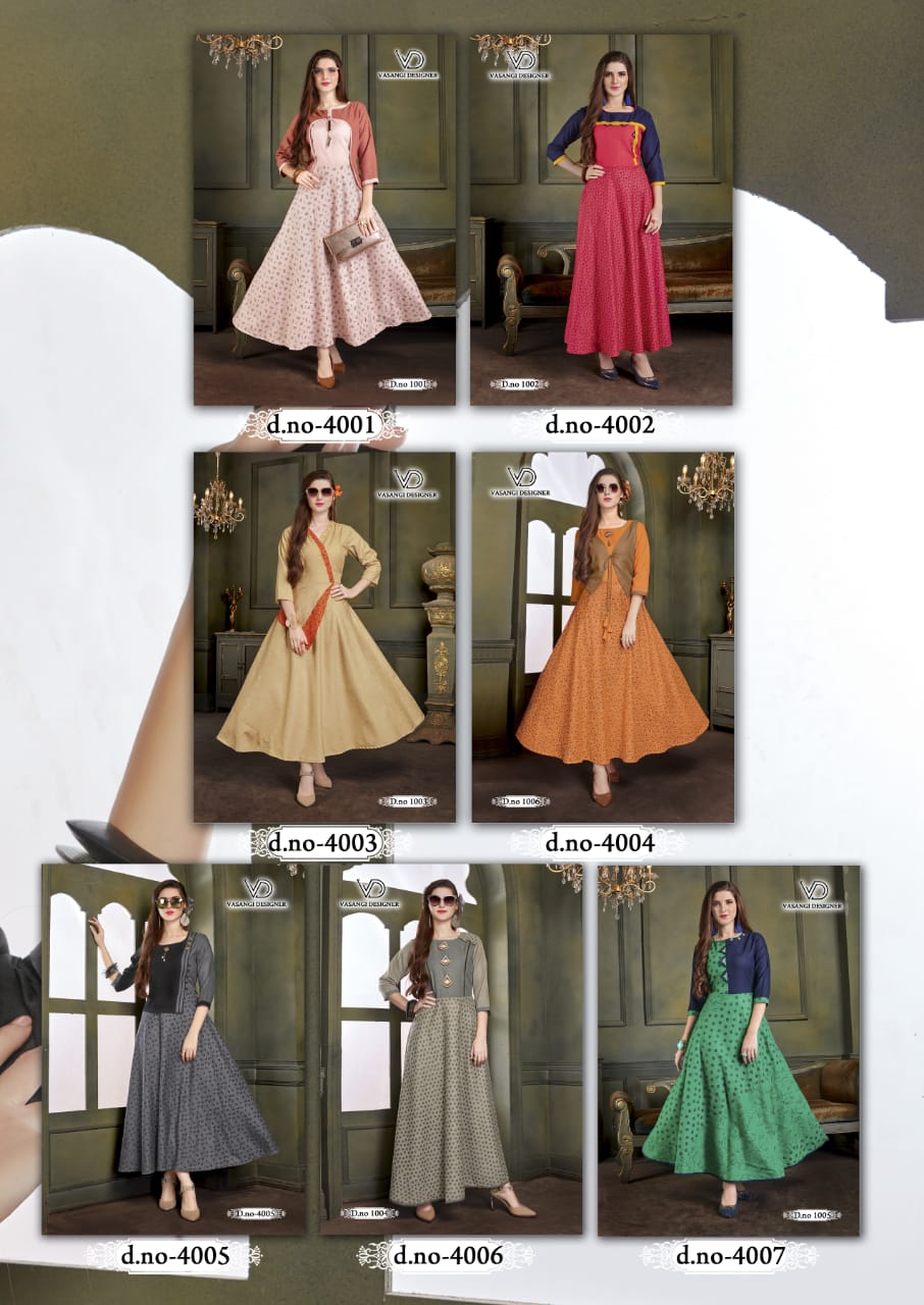 Rangat Vol-2 Vasangi Designer Rubby Slub Kurtis Rangat Vol-2 Vasangi Designer Rubby Slub Kurtis